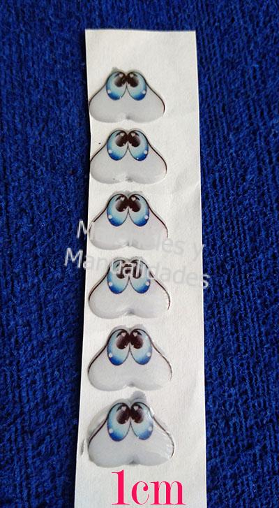 ojos adhesivos para muñecas porcelanicron