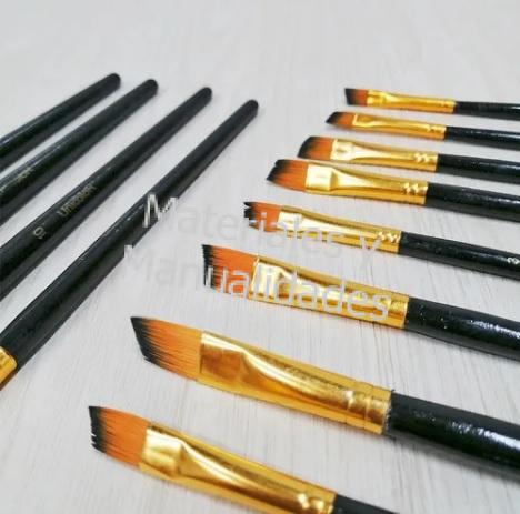 Pincel sintetico punta quemada para artes y manualidad