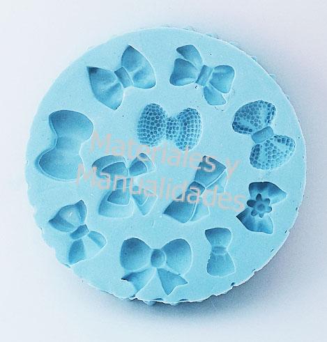 MOLDE SILICONA MOÑOS LAZOS CINTAS PARA TORTAS FONDANT CUPCAKE