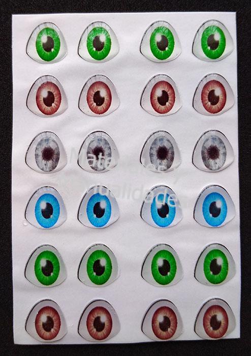 Ojos Autodhesivos Resinados