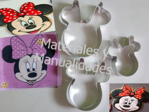 Cortador de galletas caras disney minnie