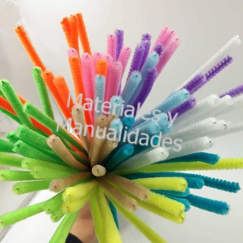 100 Chelines o  Limpia Pipas para flores adornos de cabello muñecos y 