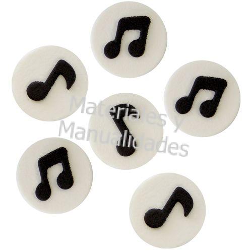 Cortador de notas musicales para tortas muffins fondant porcelanicron