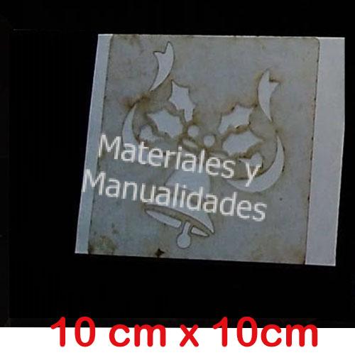 plantilla stencil acetato campanas navideñas