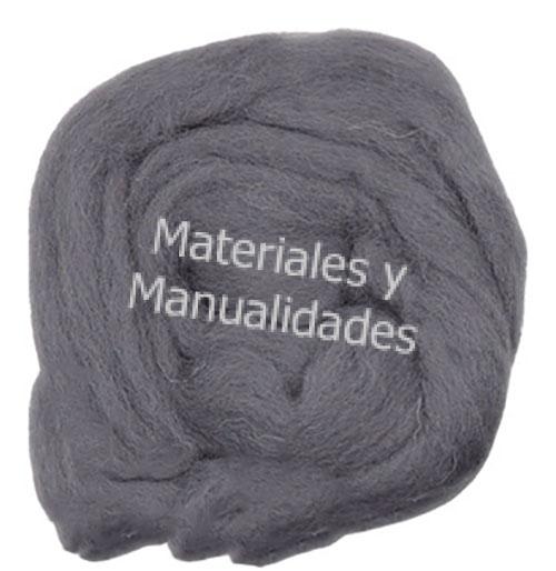 Lana felti Gris para felting artesanal para manualidades