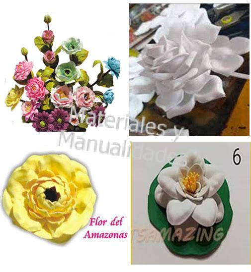 Set Moldes Flores primavera Para Fomi Rosa lirio acuatico dalia