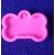 Molde silicona para resina epóxica placa hueso de Perro 5.5cm 16