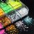 Confeti estrellas metalizados 4mm para decorar llaveros resina e 9