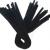 50 limpia pipas Chelines Gamuzados Negro para muñecos Decoración 2