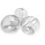 Esferas transparentes en acrílico burbujas de 5cm x6pz 28