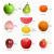 Frutas Artificiales manzana pera plásticas Realistas para hogar 4