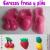 Molde para foami Frutas cereza fresa piña termoforma para foami 2