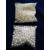 Perla sintética pasante de 6mm blanco marfil dorado para bisuter 2