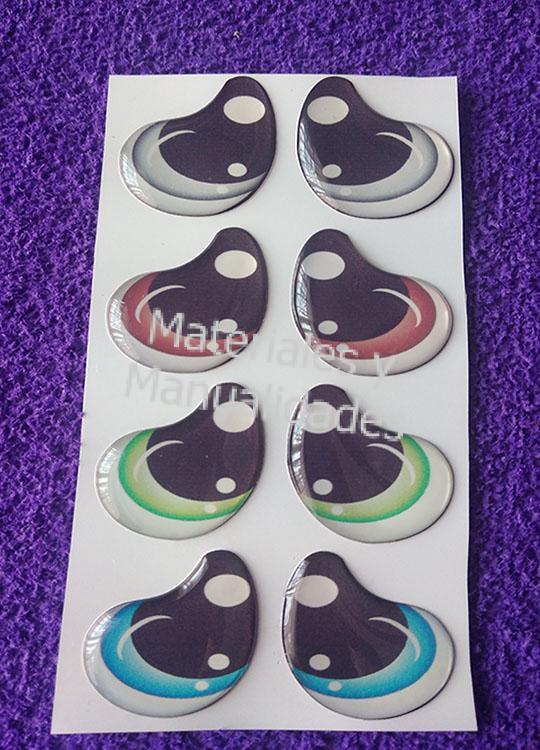 ojos adhesivos para manualidades navidad muñecos de tela