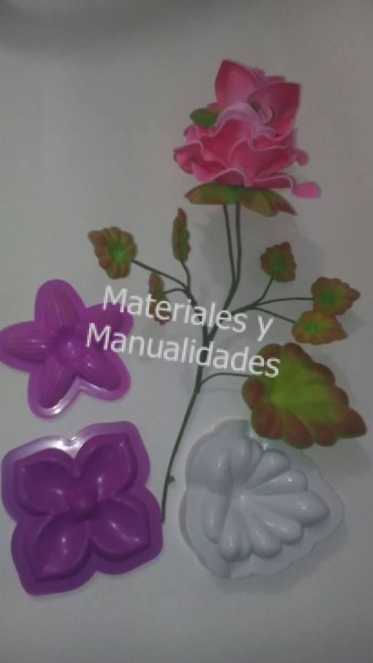  Molde para Foamy rosa capullo troquel Para Floristería Goma Eva termoformado 