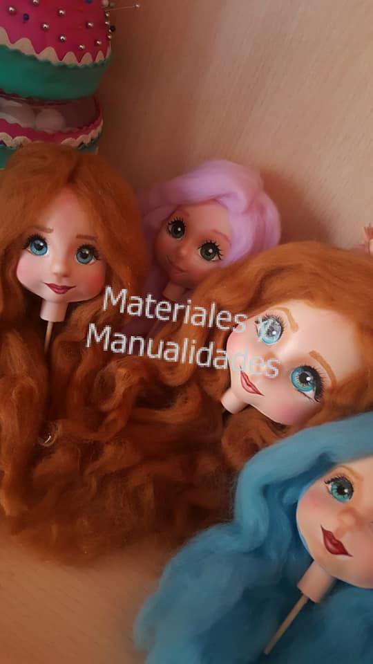 lana vellon para bordar y hacer felting artesanal de muñecos