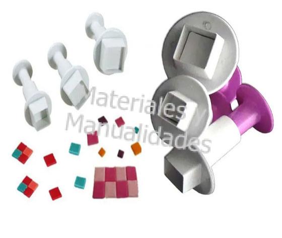 Set Moldes de cuadro para pasteles tortas porcelanicron