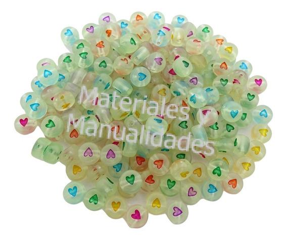 ABALORIOS BISTUERIA CORAZON LOVE PASADOR ACRILICO CON LETRAS COLLAR PULSERAS,  MATERIALES PARA MANUALIDADES EN MASA FLEXIBLE FOAMY GOMA EVA PASTILLAJE Y  DECORACIÓN DE TORTAS