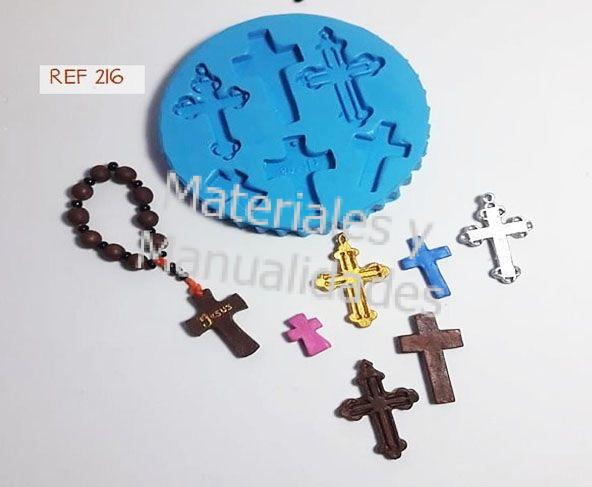 Molde En Silicona Inyector Cruz para denarios y bautizo