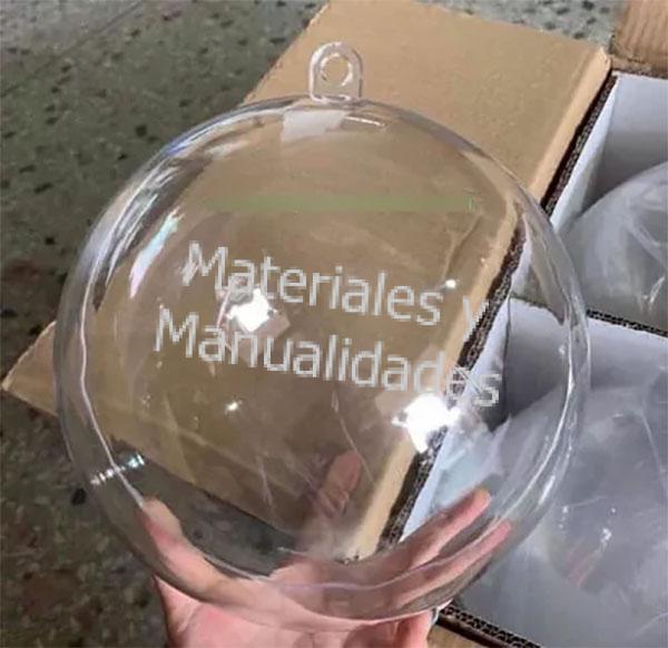 Esferas Acrilicas Transparentes o burbujas de 20 cm Grandes para dar regalos en navidad