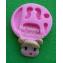 Molde en silicona muñeca cara glotona para decorar pasta fon 3