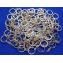12 Argollas para llaveros Doradas herramientas para manualidades 3