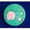 Molde en silicona de rosa flores apliques con pasta moldeable 4