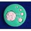 Molde en silicona de rosa flores apliques con pasta moldeable 4