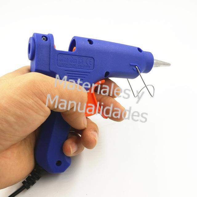 Pistola electrica Pequeña punta larga tipo jeringa para silicona caliente 