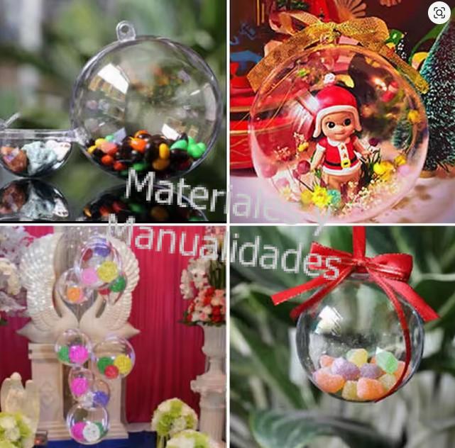 burbujas plasticas Esferas acrilicas rellenables para decorar fiestas
