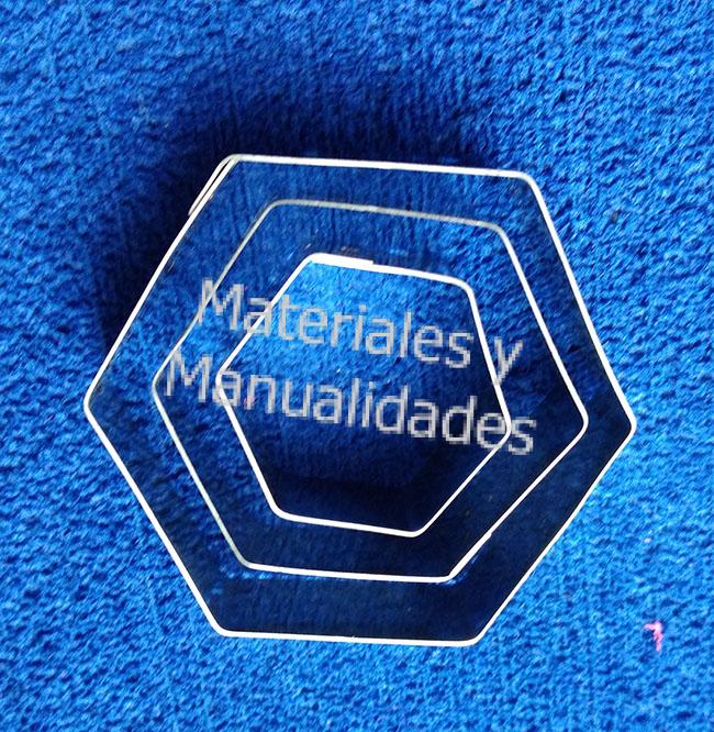 Set Cortador en acero inoxidable molde de hexágonos