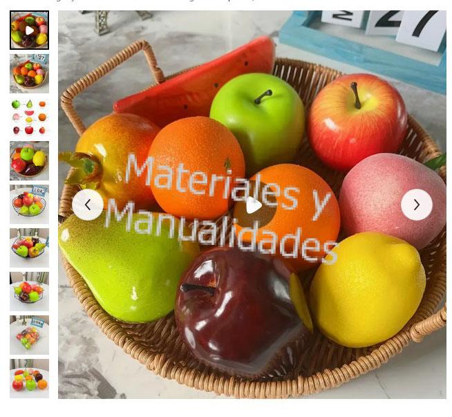 Frutas Artificiales Grandes tamaño natural frutas plásticas