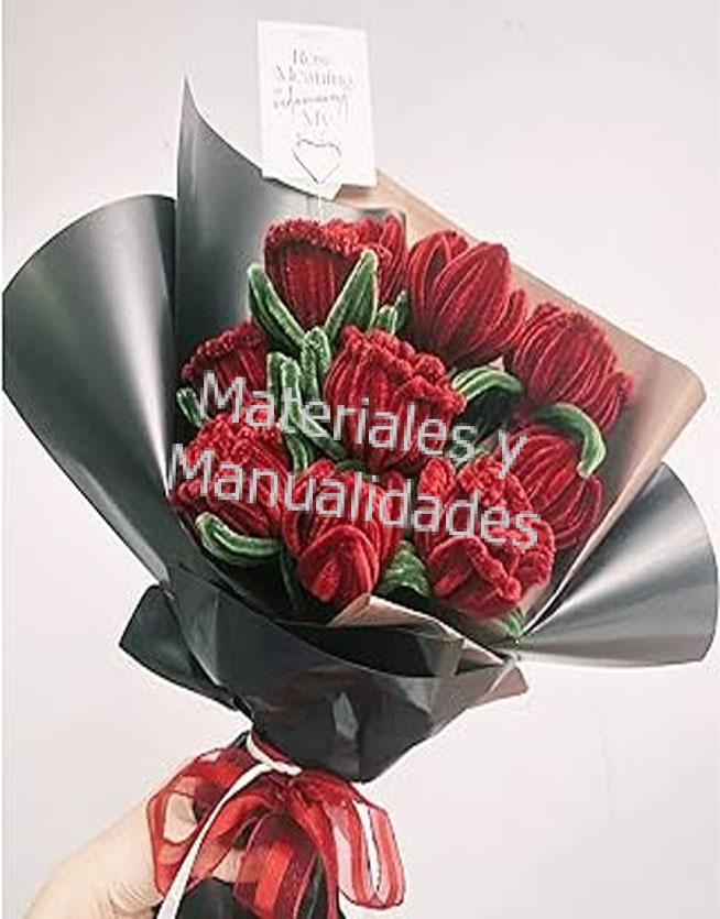 Adorno LimpiaPipas para flores Tiras Hilos Alambre Giratorio