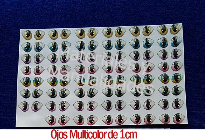 Ojos adhesivos de 5mm para muñecas en pasta