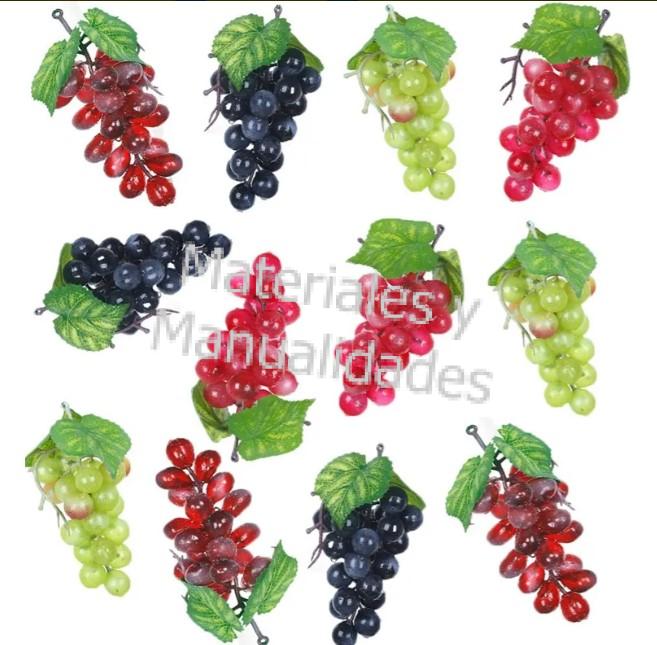 racimo de uvas artificiales uvas falsas decorativas