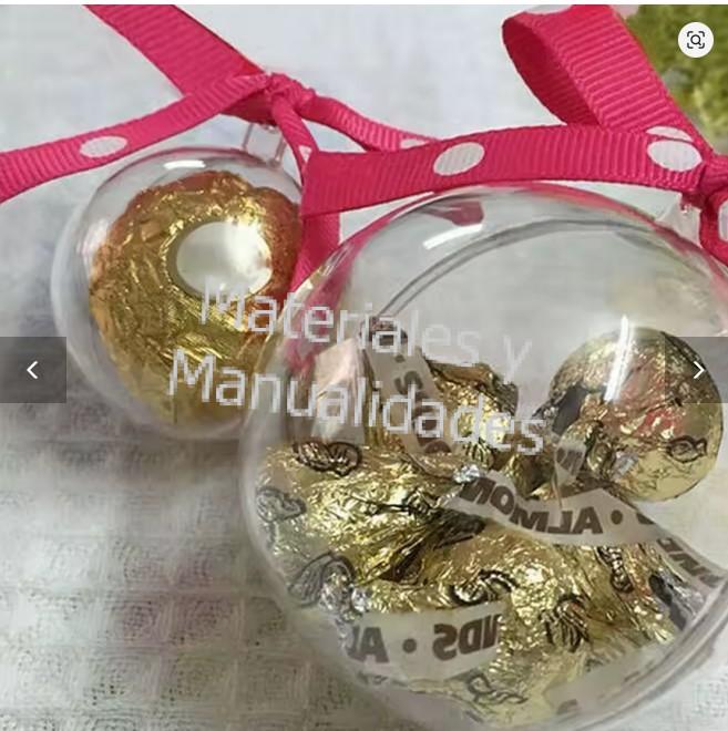 Esferas acrilicas rellenables para decorar fiestas
