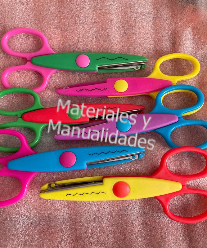 tijeras decorativas para manualidades escolares