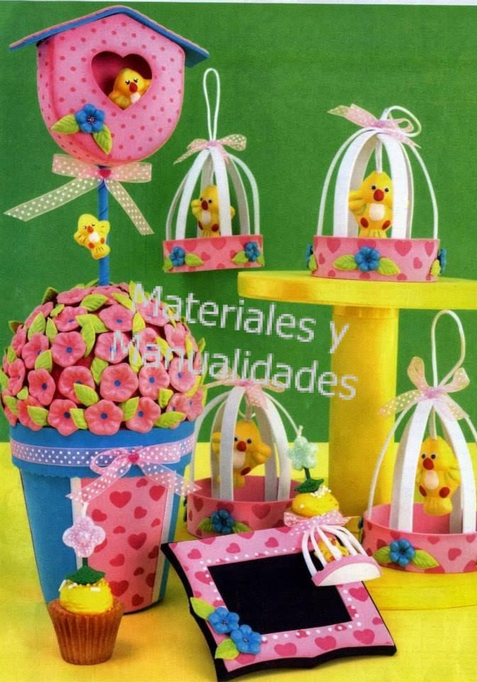 Molde Para Fomi botón pajaritos aves 