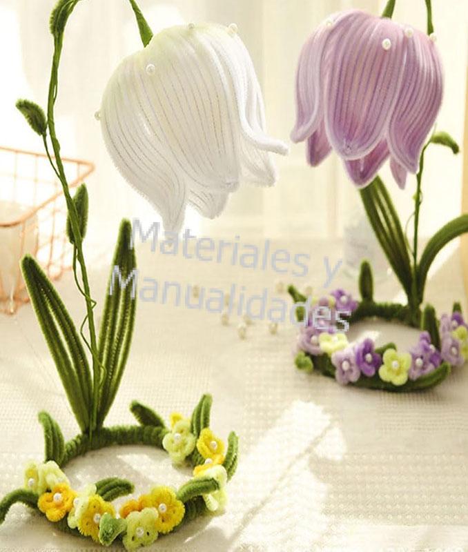 Limpia pipas de Colores para manualidades, pistilos para floristería, También llamados escobillones