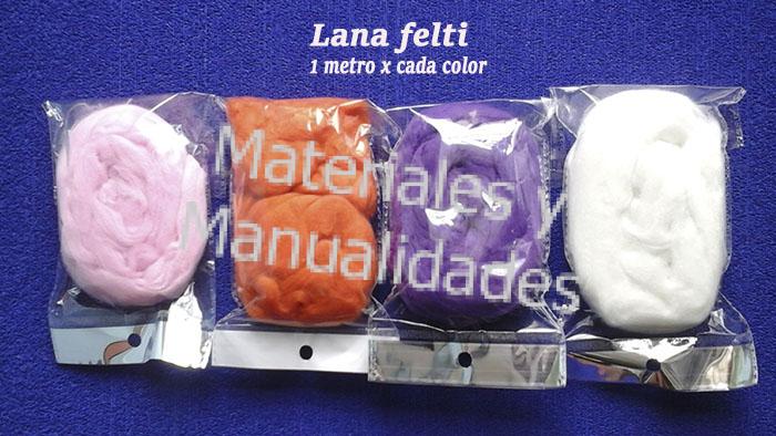 Lana Felti rojo Para Decoración de Peinados Cabellos De Muñecos Fofuchas Y Manualidades