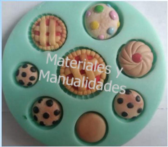 molde silicona galletas miniatura para pasta fria