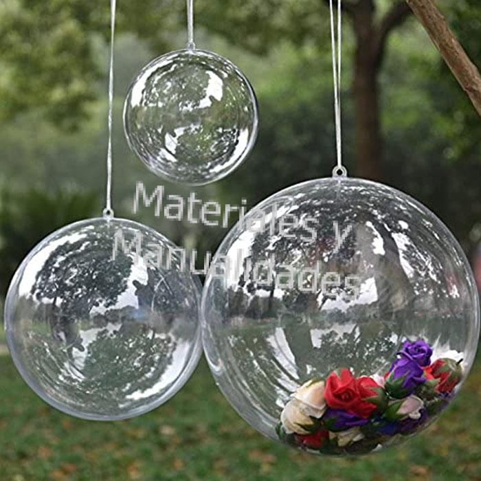 esferas acrilicas para navidad entregar regalos y fiestas