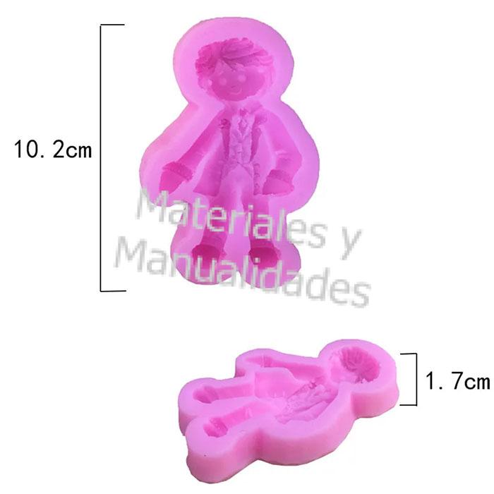 Molde silicona hombre joven novio bodas para fondant pastel fimo pasta