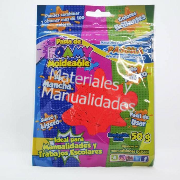PASTA DE FOAMY MOLDEABLE PARA MANUALIDADES GOMA EVA, MATERIALES PARA