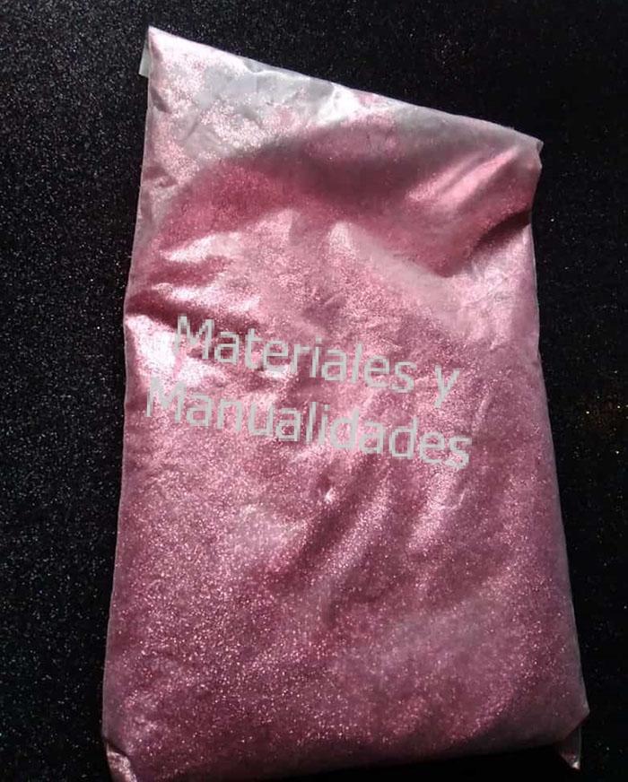 Escarcha fina palo de rosa para decorar manualidades uñas manicure llaveros