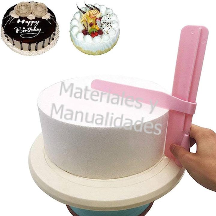 Alisadora de masa Regla Ajustable Raspador Para Pastel Fondant utensilio repostería 2pz