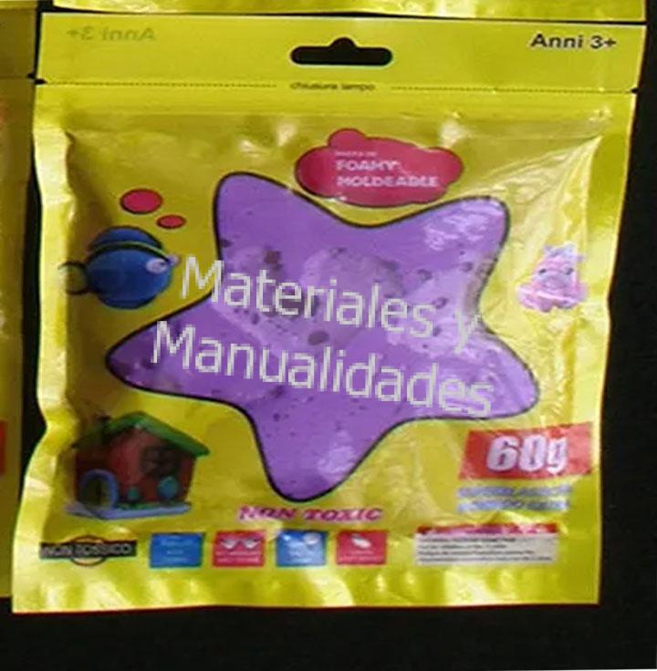 PASTA DE FOAMY MOLDEABLE PARA MANUALIDADES GOMA EVA, MATERIALES PARA