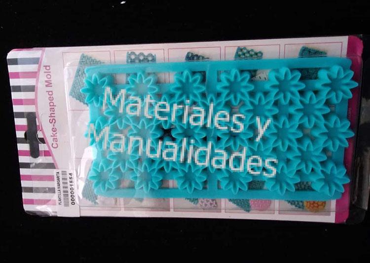 Molde plástico tejidos margaritas o flores para decorar galletas pasta de goma fondant 