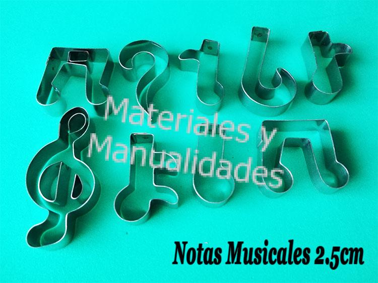 Cortador De Notas Musicales En Acero Para Decoración De Fondant Pastillaje En Tortas