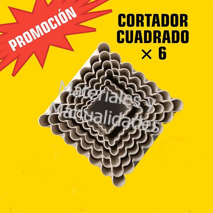 Set Molde Cuadrados doble funcion para Alimentos Cortador